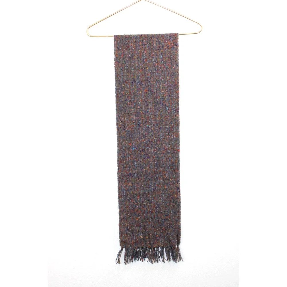 Vintage Studio Donegal Hand Woven Pure Wool Scarf Ireland Tweed 9